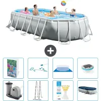 Intex Prism Frame Pool Oval - 503x274x122 cm - 7-teilig S595