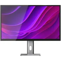Alogic Aspekt 32" 4K UHD Docking-Monitor mit Raise-Ständer – Spacegrau Matt