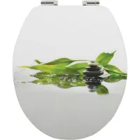 Spirella 40.07065, Runde, Harter Toilettensitz, Mehrfarbig, 370 mm, 435 mm, 23 cm