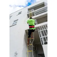 Lustrens Feuerfeste Rettungsladder, 10 Meter, für Häuser mit 4 Etagen