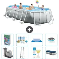 Intex Prism Frame Pool Oval - 503x274x122 cm - 7-teilig S576