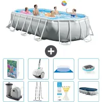 Intex Prism Frame Pool Oval - 503x274x122 cm - 7-teilig S552