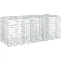 Syfax Gabione mit 3,5 mm Draht und 5x10 cm Maschen 250x100x100 cm