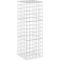 Syfax Gabione mit 3,5 mm Draht und 10x10 cm Maschen 50x50x150 cm