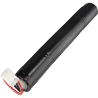 AccuCell Notleuchtenakku NiMH 4,8V 4000mAh L1x4 Baby C mit 80mm Kabel und Stecker passend für SEC AKU0038