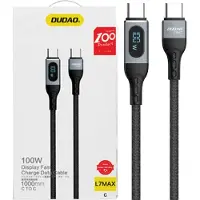 Dudao Kabel USB USB-C - Czarny 6973687243685 - Kabel, 1 m, USB C, USB C, Schwarz