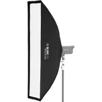 GlareOne Softbox PRO 35 x 140cm mit Wabengitter SOFTPRO35X140