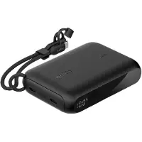 Belkin Powerbank "BoostCharge 10K mit Display", schwarz, 3,7 V 10mAh, Akkumulatoren, Powerbank