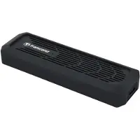 Transcend TS-CM10G, SSD-Gehäuse, M.2, PCI Express, SATA, 10 Gbit/s, USB Anschluss, Schwarz