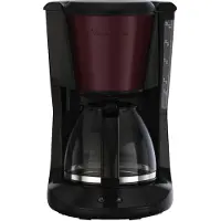 Moulinex FG5S05E0, Filterkaffeemaschine, 1,25 l, Gemahlener Kaffee, 1000 W, Schwarz, Rot