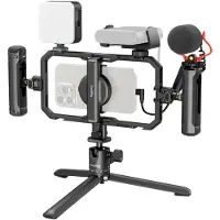 SmallRig All-in-One Video Kit für Smartphone Creators mit Audio- und Beleuchtungssystem Full Quick Pro Edition 4704