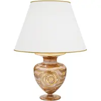 KOLARZ Tischlampe Anfora, cremefarben, Höhe 65 cm, Glas