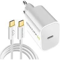 Avizar Mayaxess, 20W Ladegerät für iPhone 17 mit USB-C Kabel 1m, Weiß