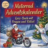 Sonstige Verlage Motorrad-Adventskalender: Quiz-Buch mit Fragen und Rätsel