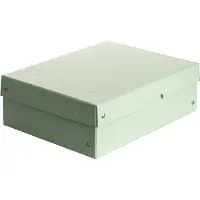 Markenlos Aufbewahrungsbox mit Deckel - 100 mm hoch - Grün - Multifunktionale Kartonbox