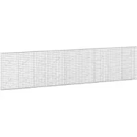 Syfax Gabione mit 3,5 mm Draht und 5x5 cm Maschen 450x10x100 cm
