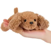 Merkloos Schattenplüsch-Kuscheltier, Golden Retriever, 22 cm, für Kinder und Erwachsene