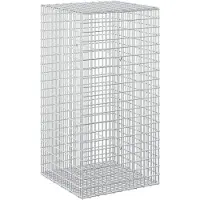Syfax Gabione mit 5 mm Draht und 5x2,5 cm Maschen 50x50x100 cm