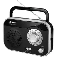 Sencor SRD 210 BS, Persönlich, Analog, AM, FM, 87,5 - 108 MHz, 530 - 1600 kHz, 1 W