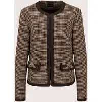 MADELEINE Jackenblazer "Blazer Kragenloser Pepita-Blazer"