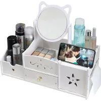 Merkloos Multifunktionale Kosmetik-Organizer mit Spiegel