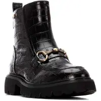 Carmela Damen 162548 Flacher Stiefel, Schwarz, 38 EU