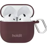 Holdit Solid Silicone Case für das Apple AirPods 5 / 4 - Bordeaux