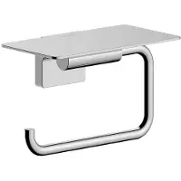 Hansgrohe AddStoris S Papierrollenhalter mit Ablage, 41789000, Farbe: Chrom