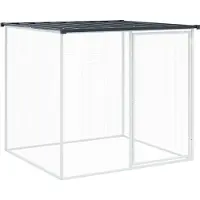 vidaXL Hühnerkäfig mit Dach Anthrazit 803x98x90 cm Verzinkter Stahl