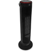 Vonroc Elektroheizung - Heizlüfter - 1200W/2000W - Turmmodell - Keramik - ECO Mode - Swing-Funktion - LED-Display - Inkl. Fernbedienung - Thermostat und Timer - 20m2