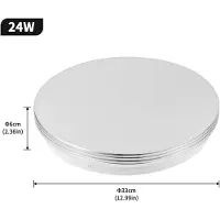 StarTech.com Runde LED-Deckenleuchte - 24 W - Aufbauleuchte - 6500 K Kaltweiß - Flimmerfrei - Nicht Dimmbar