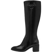 Tamaris Damenstiefel 1-25576-47, schwarzes Leder, Größe 40
