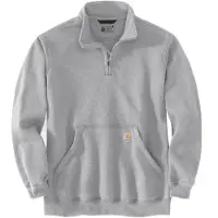 Carhartt Marquette 1/4-Zip Mock-neck Sweatshirt heather gray (HGY) XL REG