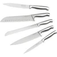 Nirosta 5-teiliges Profi-Küchenmesserset – – Edelstahl – 24 bis 33,5 cm