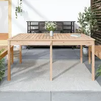 LTPRTZ Massivholz-Gartentisch aus Kiefer, 159,5x82,5x76 cm, für Balkon, Terrasse, Garten und Wintergarten, als Beistell- oder Bistrotisch