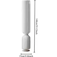 StarTech.com Stehlampe - Japandi Wabi Sabi - 140 cm - Weicher Stoffschirm - LED - Nicht dimmbar - EU-Stecker
