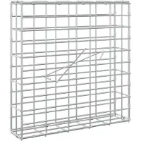 Syfax Gabione mit 3,5 mm Draht und 5x10 cm Maschen 50x10x50 cm