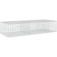 Syfax Gabione mit 3,5 mm Draht und 5x10 cm Maschen 250x100x50 cm