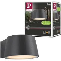 Paulmann LED-Außenwandlampe Capea, anthrazit, 10 cm, IP44