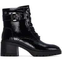 Xti - Militärische Stiefel Damen Schwarz - Bequeme und vielseitige Schuhe - Casu