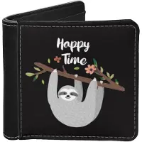 Merkloos Personalisierte Brieftasche aus echtem Leder, im Faltformat