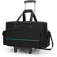 Merkloos Rolling DJ-Kabeltas mit abnehmbarem Trolley