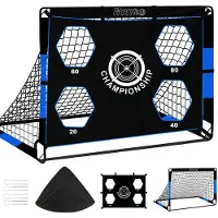 Merkloos 3-in-1 Fußballtor mit Trainingsmaterial für Kinder