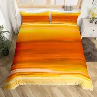 Merkloos Gelbes Gradient Bettwäsche-Set für Kinder