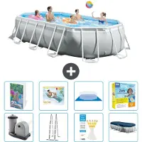 Intex Prism Frame Pool Oval - 503x274x122 cm - 7-teilig S639