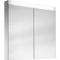 Schneider PATA LED-Spiegelschrank, 2 Türen 30/30cm, 595x120x756mm, Beleuchtung oben dimmbar, 161.061.02.02