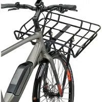 Merkloos Metallischer Fahrradkorb mit großer Kapazität und schneller Befestigung