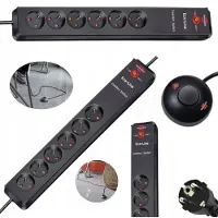 Brennenstuhl Eco-Line Comfort Switch 6-fach Steckdosenleiste mit Fußschalter