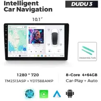 StarTech.com Autoradio - DUDU3 Android Autoradio - Android 13 - 4 GB RAM - 64 GB Speicher - 26,3 cm Touchscreen - Kabelloses CarPlay