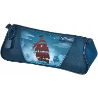 Herlitz Piratebay, Weiches Federmäppchen, Polyester, Blau, 225 mm, 77 mm, 90 mm